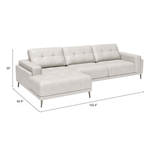 Zuo ModernZuo Modern | Bliss LAF Chaise Sectional Beige110371Aloha Habitat