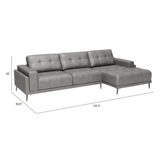 Zuo ModernZuo Modern | Bliss RAF Chaise Sectional Gray110372Aloha Habitat