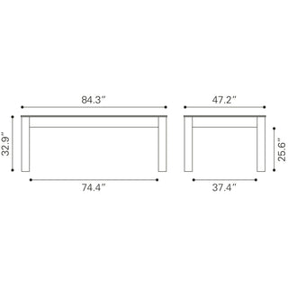 Zuo ModernZuo Modern | Bonker 3 in 1 Table Brown109496Aloha Habitat