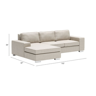 Zuo ModernZuo Modern | Brickell Sectional Beige109586Aloha Habitat