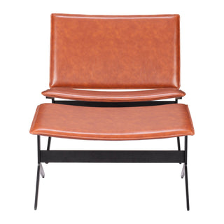 Zuo ModernZuo Modern | Cardiff Lounge Chair & Ottoman Brown110114Aloha Habitat