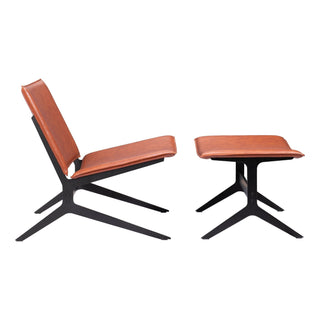 Zuo ModernZuo Modern | Cardiff Lounge Chair & Ottoman Brown110114Aloha Habitat