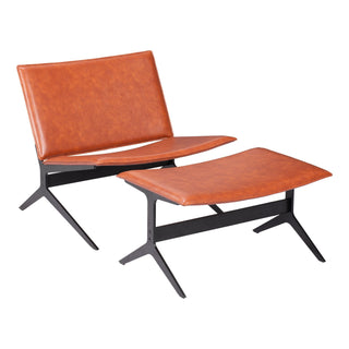 Zuo ModernZuo Modern | Cardiff Lounge Chair & Ottoman Brown110114Aloha Habitat