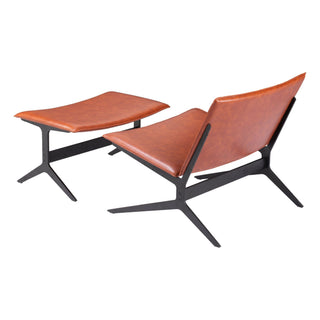 Zuo ModernZuo Modern | Cardiff Lounge Chair & Ottoman Brown110114Aloha Habitat