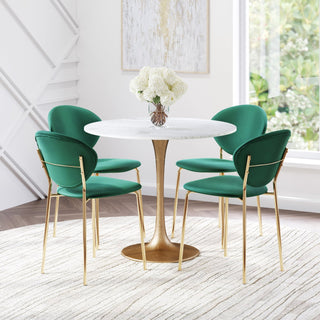 Zuo ModernZuo Modern | Fullerton Dining Table White & Gold101842Aloha Habitat