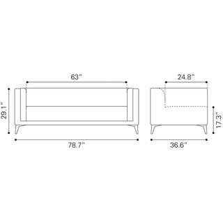 Zuo ModernZuo Modern | Horizon Sofa Gray704047Aloha Habitat