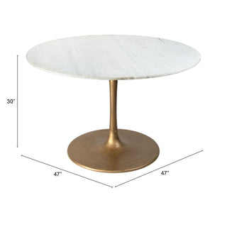 Zuo ModernZuo Modern | Ithaca Dining Table White & Gold101845Aloha Habitat