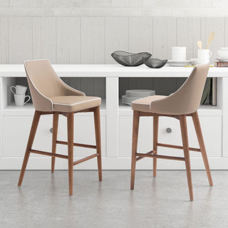 Zuo ModernZuo Modern | Moor Counter Stool Beige100279Aloha Habitat