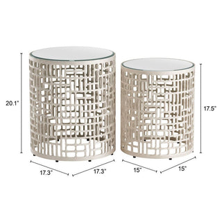 Zuo ModernZuo Modern | Reden Side Table Set (2-Piece) Silver110153Aloha Habitat