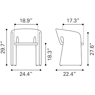 Zuo ModernZuo Modern | Rosyth Dining Chair Tan110125Aloha Habitat