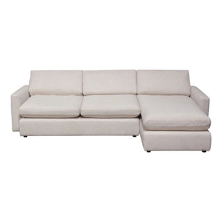 Diamond SofaArcadia 2PC Reversible Chaise Sectional w/ Feather Down Seating in Cream Fabric by Diamond Sofa - ARCADIACM2PCARCADIACM2PCAloha Habitat