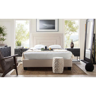 Diamond SofaArden Queen Bed w/ 54" Headboard in Cream Fabric by Diamond Sofa - ARDENQUBEDCMARDENQUBEDCMAloha Habitat