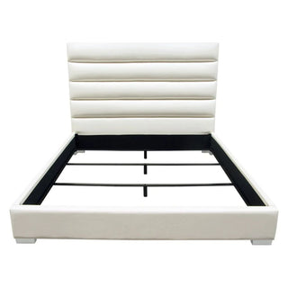 Diamond SofaBardot Channel Tufted Queen Bed in White Leatherette by Diamond Sofa - BARDOTQUBEDWHBARDOTQUBEDWHAloha Habitat