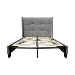 Diamond SofaBeverly Eastern King Bed with Integrated Footboard Storage Unit & Accent Wings in Grey Fabric By Diamond Sofa - BEVERLYGREKBEDBEVERLYGREKBEDAloha Habitat