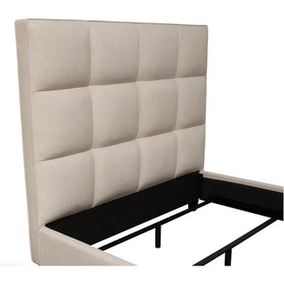 Diamond SofaDevon Grid Tufted Eastern King Bed in Sand Fabric by Diamond Sofa - DEVONEKBEDSDDEVONEKBEDSDAloha Habitat