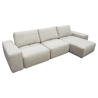 Diamond SofaJazz Modular 3-Seater Chaise Sectional with Adjustable Backrests in Light Brown Fabric by Diamond Sofa - JAZZ2AC1CA2ARLBJAZZ2AC1CA2ARLBAloha Habitat