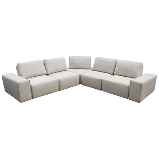 Diamond SofaJazz Modular 5-Seater Corner Sectional with Adjustable Backrests in Light Brown Fabric by Diamond Sofa - JAZZ4AC1SC2ARLBJAZZ4AC1SC2ARLBAloha Habitat