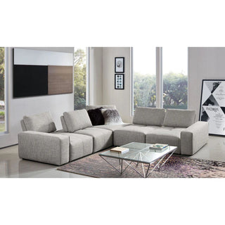 Diamond SofaJazz Modular 5-Seater Corner Sectional with Adjustable Backrests in Light Brown Fabric by Diamond Sofa - JAZZ4AC1SC2ARLBJAZZ4AC1SC2ARLBAloha Habitat