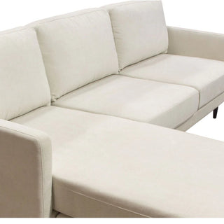 Diamond SofaKelsey Reversible Chaise Sectional in Cream Fabric by Diamond Sofa - KELSEYSECMKELSEYSECMAloha Habitat