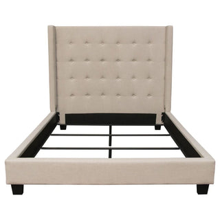 Diamond SofaMadison Ave Tufted Wing Eastern King Bed in Sand Button Tufted Fabric by Diamond Sofa - MADISONAVEEKBEDSDMADISONAVEEKBEDSDAloha Habitat