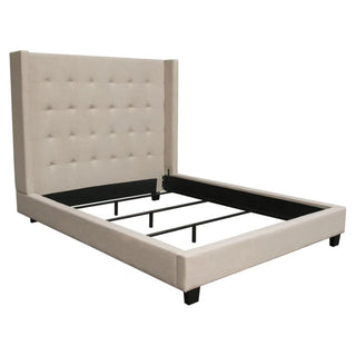 Diamond SofaMadison Ave Tufted Wing Eastern King Bed in Sand Button Tufted Fabric by Diamond Sofa - MADISONAVEEKBEDSDMADISONAVEEKBEDSDAloha Habitat