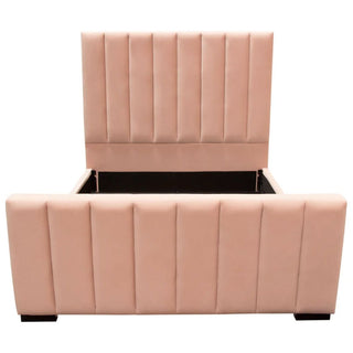 Diamond SofaVenus Vertical Channel Tufted Eastern King Bed in Blush Pink Velvet by Diamond Sofa - VENUSPNEKBEDVENUSPNEKBEDAloha Habitat