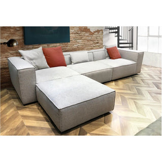 Diamond SofaVice 4PC Modular Sectional in Barley Fabric with Ottoman by Diamond Sofa - VICE4PCBAVICE4PCBAAloha Habitat