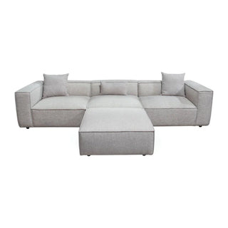 Diamond SofaVice 4PC Modular Sectional in Barley Fabric with Ottoman by Diamond Sofa - VICE4PCBAVICE4PCBAAloha Habitat