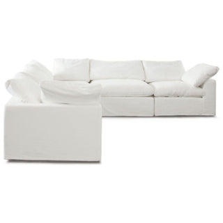 Diamond SofaWillow 5PC Corner Sectional in White Linen Fabric by Diamond Sofa - WILLOW3SC2ACWHWILLOW3SC2ACWHAloha Habitat