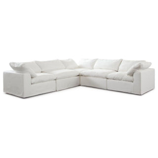 Diamond SofaWillow 5PC Corner Sectional in White Linen Fabric by Diamond Sofa - WILLOW3SC2ACWHWILLOW3SC2ACWHAloha Habitat