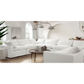 Diamond SofaWillow Armless Chair in White Linen Fabric by Diamond Sofa - WILLOWACWHWILLOWACWHAloha Habitat