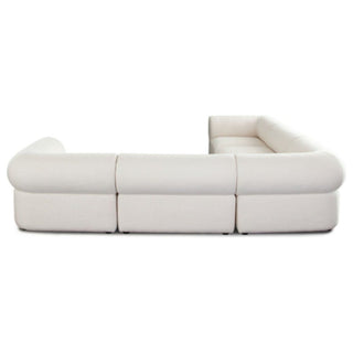 Diamond SofaZia 5PC Corner Sectional in Ivory Sherpa Fabric by Diamond Sofa - ZIA3SC2ACIVZIA3SC2ACIVAloha Habitat