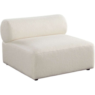 Diamond SofaZia Armless Chair in Ivory Sherpa Fabric by Diamond Sofa - ZIAACIVZIAACIVAloha Habitat