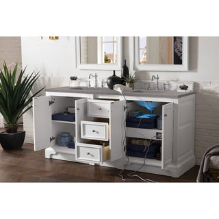 James MartinJames Martin De Soto 72" Double Vanity, Bright White825-V72-BW-3GEXAloha Habitat