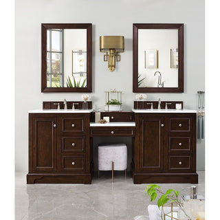 James MartinJames Martin - De Soto 82" Double Vanity Set, Burnished Mahogany w/ 3 CM Arctic Fall Solid Surface Top - 825-V82-BNM-DU-AF825-V82-BNM-DU-AFAloha Habitat