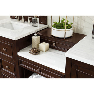 James MartinJames Martin - De Soto 82" Double Vanity Set, Burnished Mahogany w/ 3 CM Arctic Fall Solid Surface Top - 825-V82-BNM-DU-AF825-V82-BNM-DU-AFAloha Habitat