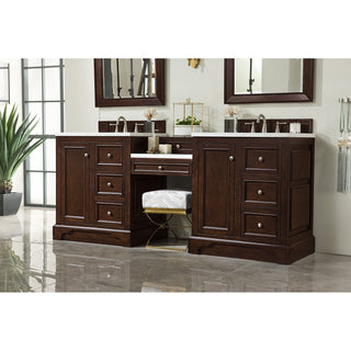 James MartinJames Martin - De Soto 82" Double Vanity Set, Burnished Mahogany w/ 3 CM Arctic Fall Solid Surface Top - 825-V82-BNM-DU-AF825-V82-BNM-DU-AFAloha Habitat