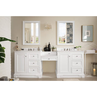 James MartinJames Martin - De Soto 94" Double Vanity Set, Bright White w/ 3 CM White Zeus Quartz Top - 825-V94-BW-DU-WZ825-V94-BW-DU-WZAloha Habitat