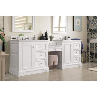 James MartinJames Martin - De Soto 94" Double Vanity Set, Bright White w/ 3 CM White Zeus Quartz Top - 825-V94-BW-DU-WZ825-V94-BW-DU-WZAloha Habitat