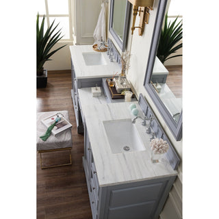 James MartinJames Martin - De Soto 94" Double Vanity Set, Silver Gray w/ 3 CM Arctic Fall Solid Surface Top - 825-V94-SL-DU-AF825-V94-SL-DU-AFAloha Habitat