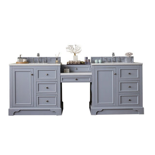 James MartinJames Martin - De Soto 94" Double Vanity Set, Silver Gray w/ 3 CM Arctic Fall Solid Surface Top - 825-V94-SL-DU-AF825-V94-SL-DU-AFAloha Habitat