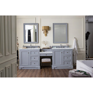 James MartinJames Martin - De Soto 94" Double Vanity Set, Silver Gray w/ 3 CM Carrara Marble Top - 825-V94-SL-DU-CAR825-V94-SL-DU-CARAloha Habitat