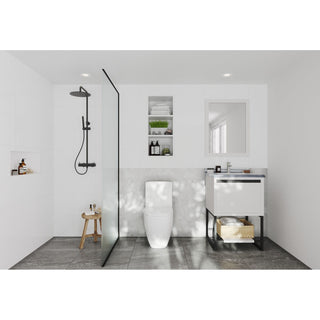 LavivaLaviva - Alto 24" White Bathroom Vanity with White Stripes Marble Countertop - 313SMR-24W-WS313SMR-24W-WSAloha Habitat