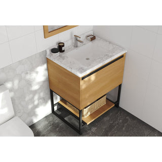 LavivaLaviva - Alto 30" California White Oak Bathroom Vanity with White Carrara Marble Countertop - 313SMR-30CO-WC313SMR-30CO-WCAloha Habitat