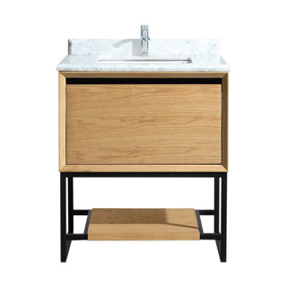 LavivaLaviva - Alto 30" California White Oak Bathroom Vanity with White Carrara Marble Countertop - 313SMR-30CO-WC313SMR-30CO-WCAloha Habitat