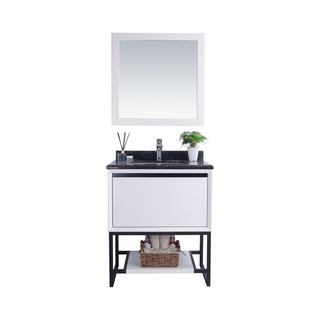 LavivaLaviva - Alto 30" White Bathroom Vanity with Black Wood Marble Countertop - 313SMR-30W-BW313SMR-30W-BWAloha Habitat