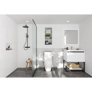 LavivaLaviva - Alto 30" White Bathroom Vanity with White Carrara Marble Countertop - 313SMR-30W-WC313SMR-30W-WCAloha Habitat