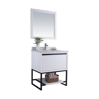 LavivaLaviva - Alto 30" White Bathroom Vanity with White Carrara Marble Countertop - 313SMR-30W-WC313SMR-30W-WCAloha Habitat