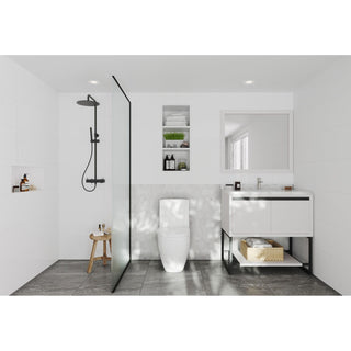 LavivaLaviva - Alto 36" White Bathroom Vanity with White Carrara Marble Countertop - 313SMR-36W-WC313SMR-36W-WCAloha Habitat