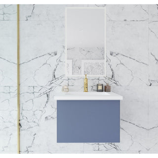 LavivaLaviva - Vitri 24" Nautical Blue Bathroom Vanity with VIVA Stone Matte White Solid Surface Countertop - 313VTR-24NB-MW313VTR-24NB-MWAloha Habitat